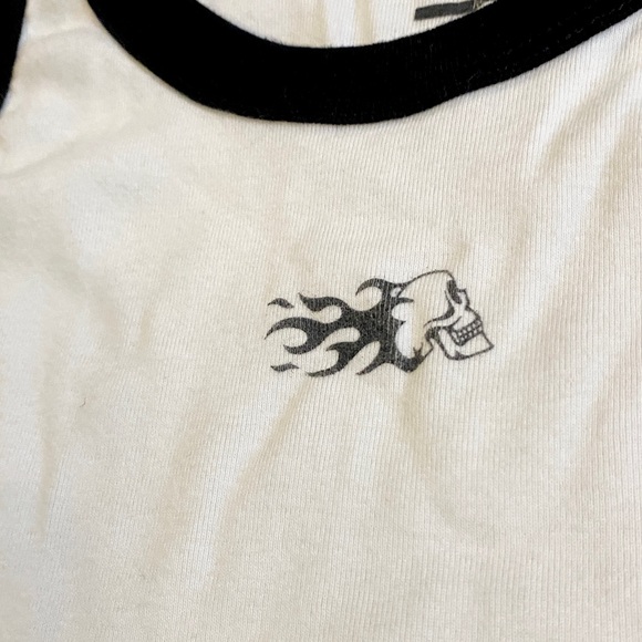 Pacsun Black and White Skull Tank - Picture 3 of 4